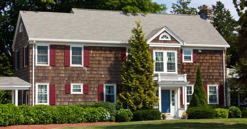 Wood Shingled Siding on a New England Home